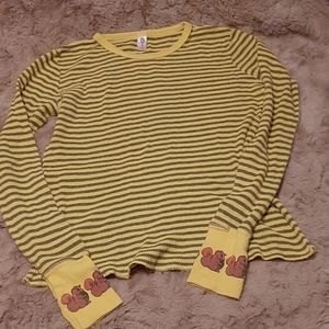 In your dreams stripped yellow/gray squirrel top